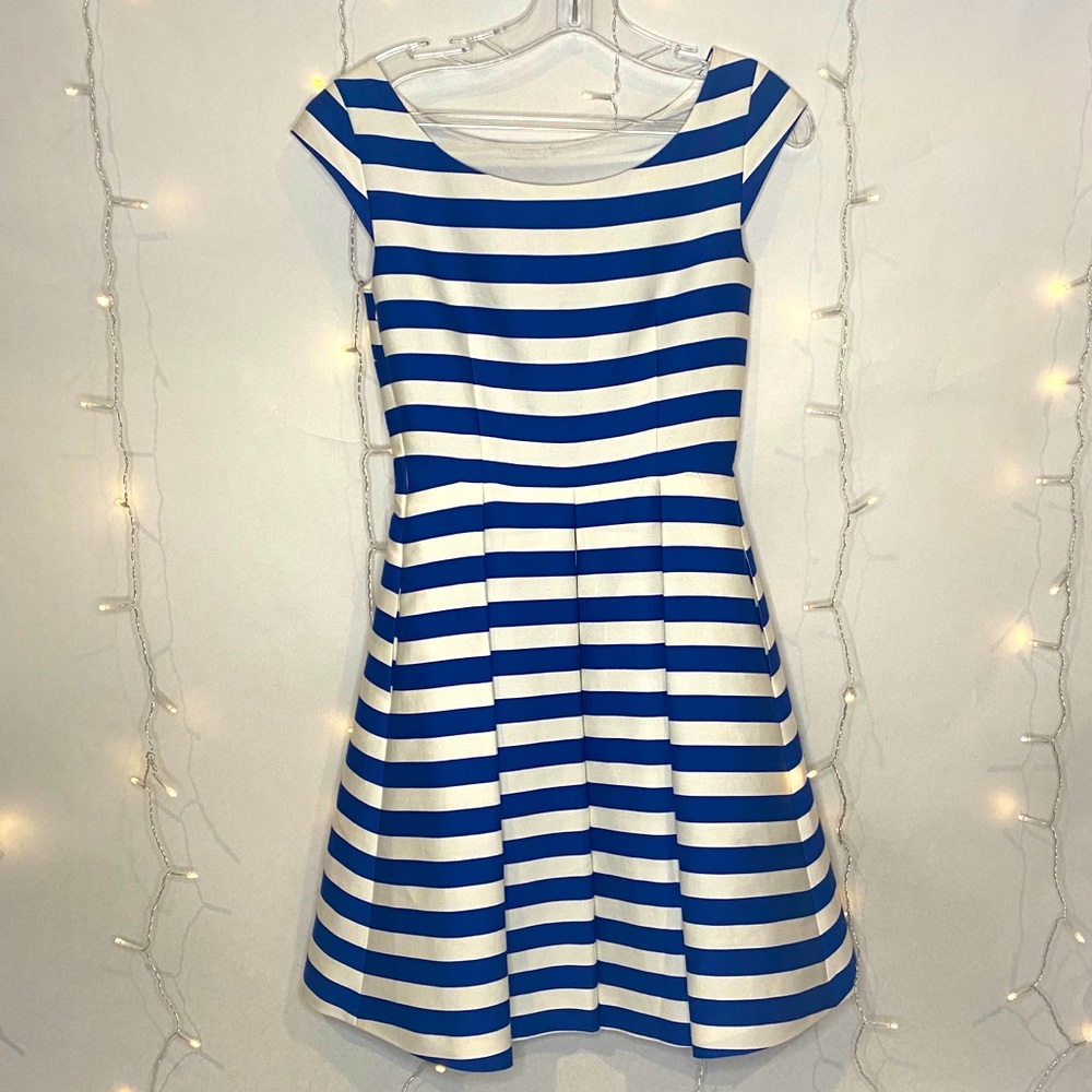 KATE SPADE♠️ Mariella Monaco Blue and White Stripe Dress NWT